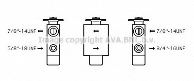 AVA QUALITY COOLING ms1101 -  Расширительный клапан, кондиционер